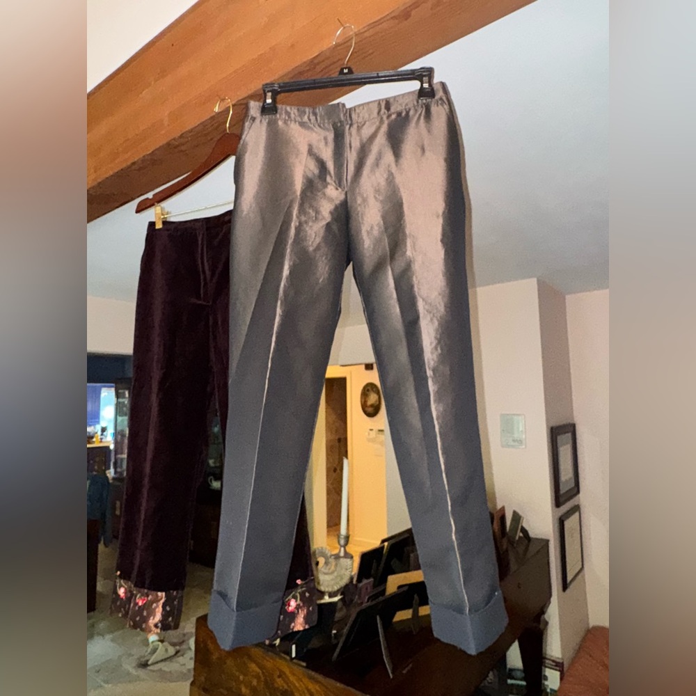 Simonetta Elegant Gray Dress Pants